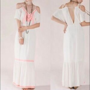 Flying Tomato neon gauze maxi dress size small